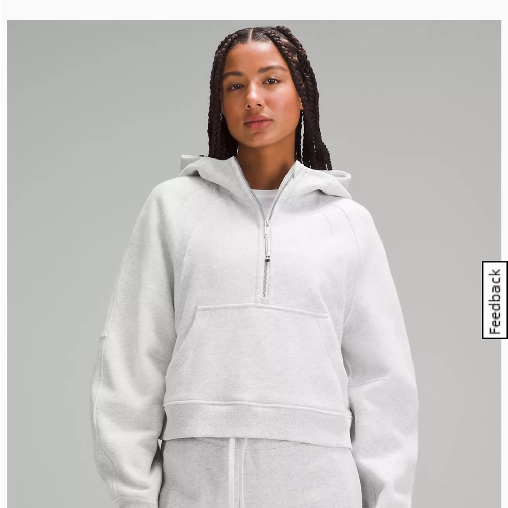 EUC Grey Lululemon Scuba Half-Zip